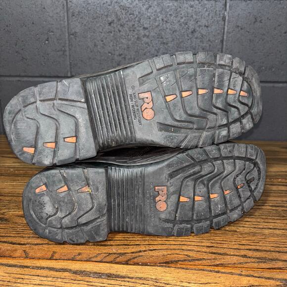 Timberland PRO 89697 Men’s 11W Steel Toe Pit Boss Work Boots Brown Leather - Picture 5 of 8